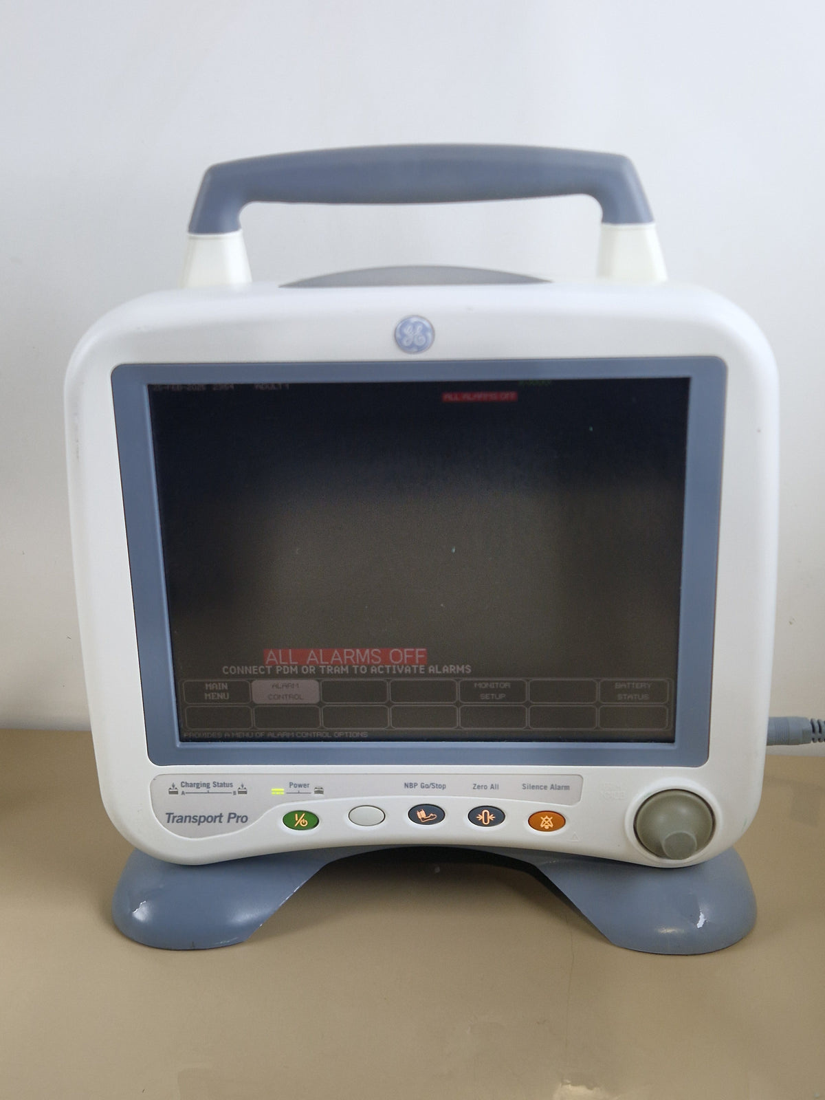 GE Transport Pro Patient Monitor with Transport Display Power Supply