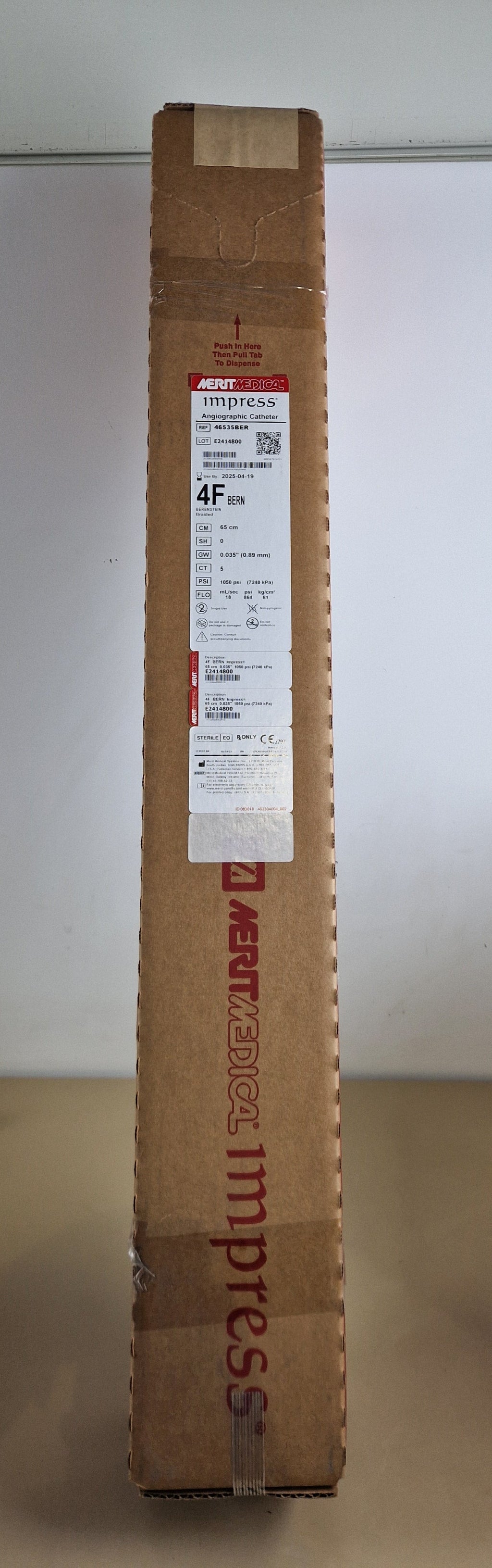 Merit Medical impress Angiographic Catheter ref 46535BER expired!