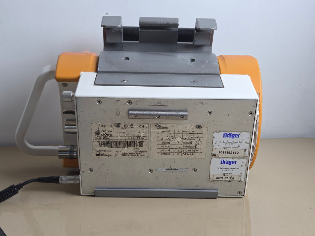 DRAEGER Drager oxylog 3000 plus ventilator drager with O2 hose + PSU
