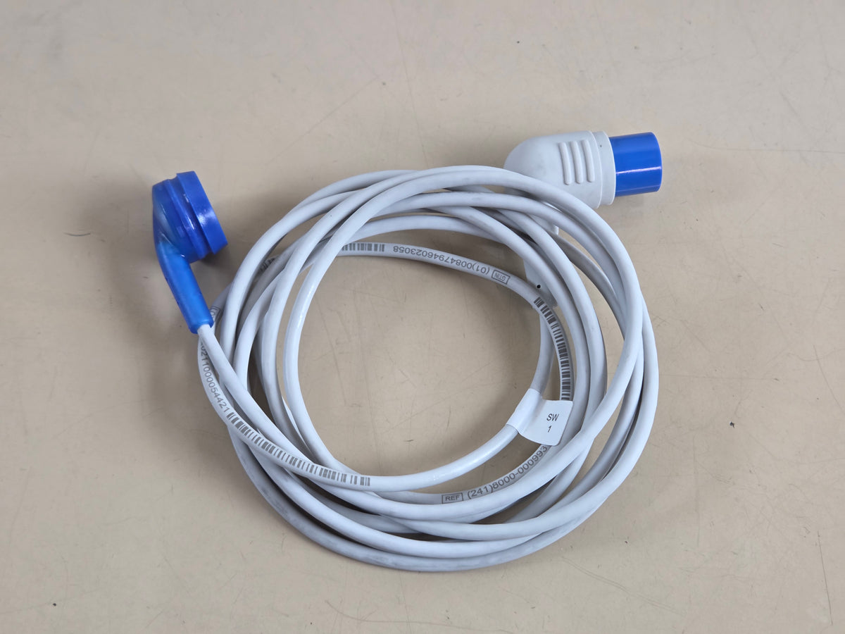 AccuVent cable 8000-000993 → AccuVent flow sensor → BVM / patient airway for zoll x series
