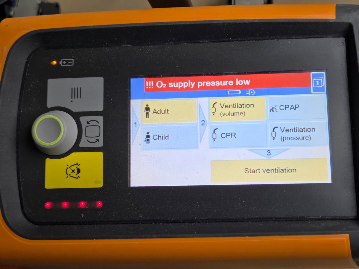 DRAEGER Drager VE300 PLUS Portable Transport Ventilator with CO2 sensor + hose + charger Transport Ventilator