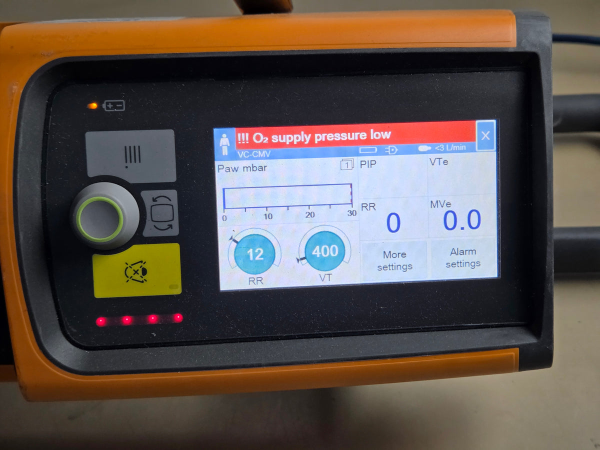 DRAEGER Drager VE300 PLUS Portable Transport Ventilator with CO2 sensor + hose + charger Transport Ventilator
