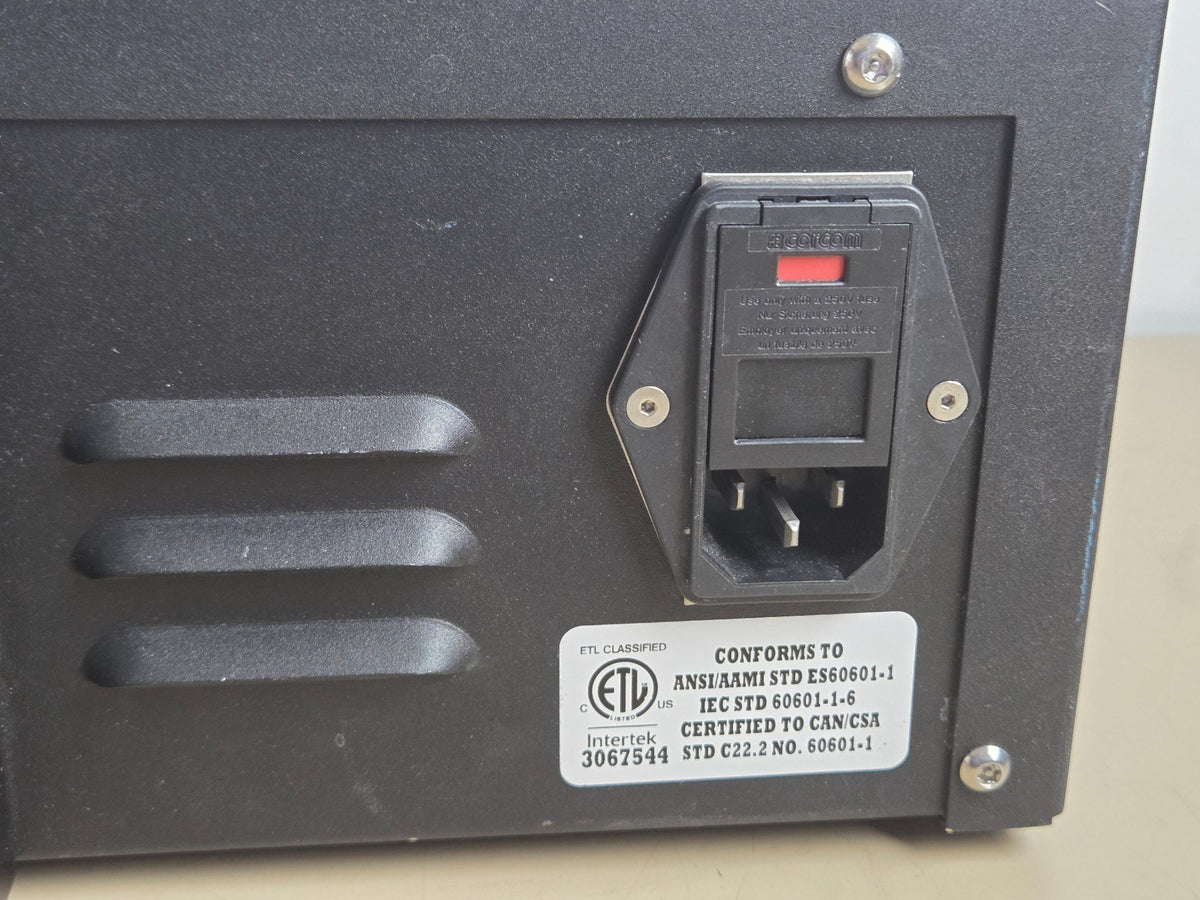 ANSPACH SC3002 console — controls, irrigation pump and identification label