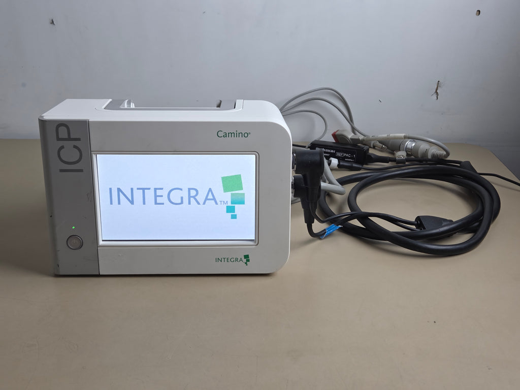 Integra Camino CAM02 ICP Temperature Monitor with PAC-1 + PMIO-MPM cable for GE patient monitor connections