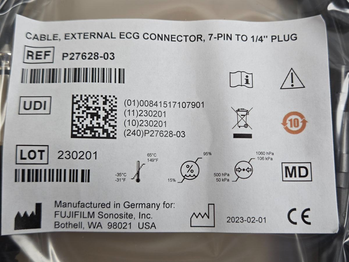 SonoSite P29189-01 external ECG connector cable and GE adapter – 20260818_231553(0).jpg