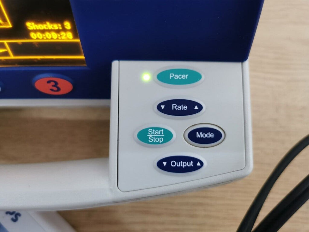 PHILIPS Agilent Heartstart XL M4735A with pacer + ECG + therapy cable + printer Defibrillator