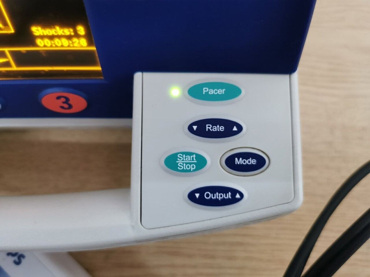 PHILIPS Agilent Heartstart XL M4735A with pacer + ECG + therapy cable + printer Defibrillator
