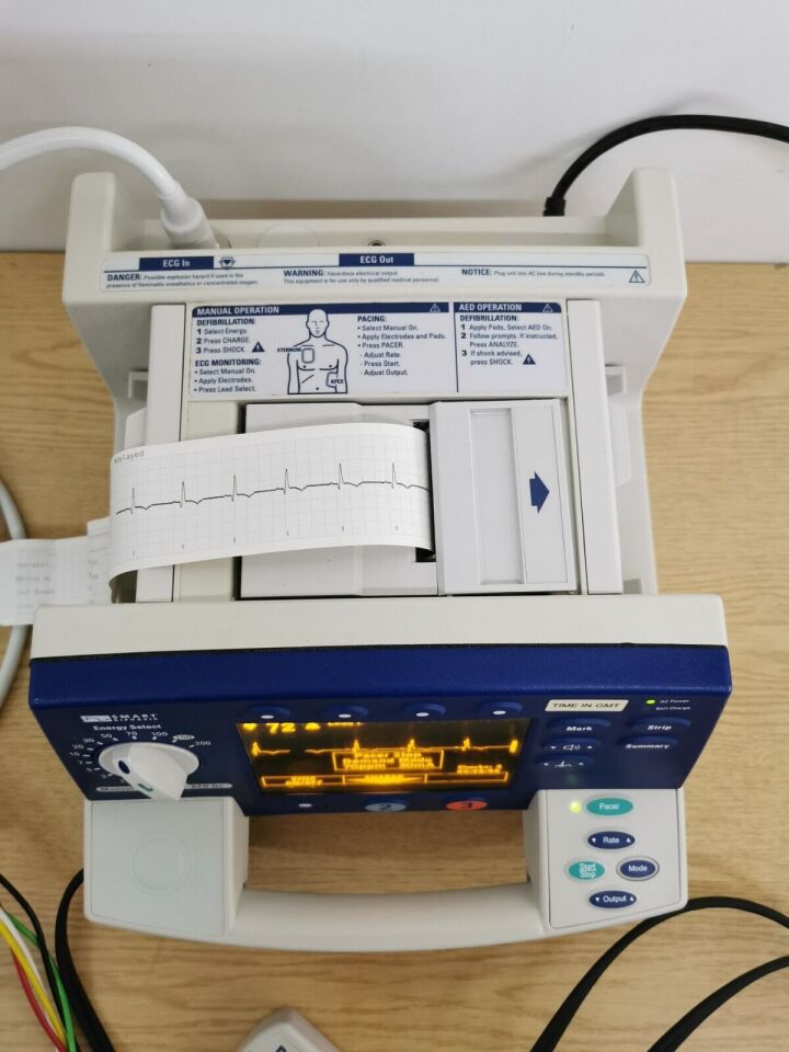 PHILIPS Agilent Heartstart XL M4735A with pacer + ECG + therapy cable + printer Defibrillator
