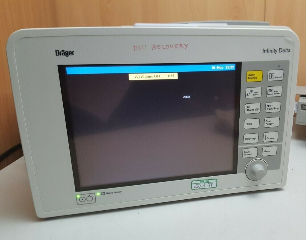 drager delta infinity patient monitor with power adapter8