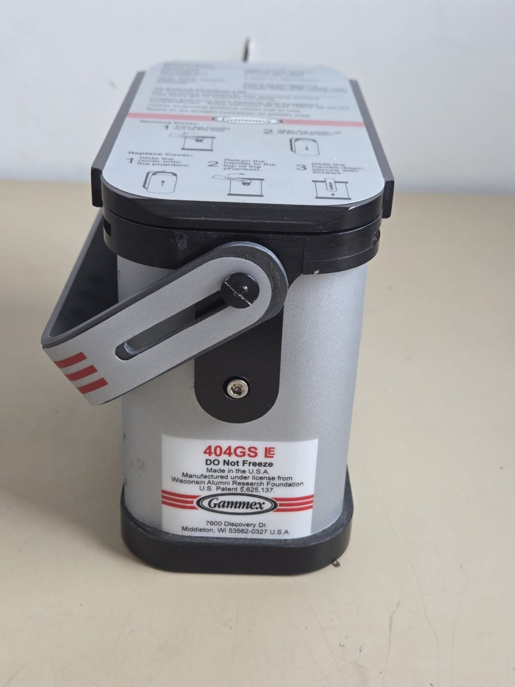 gammex precision small part grey scale phantom ultrasound probe transducer test6