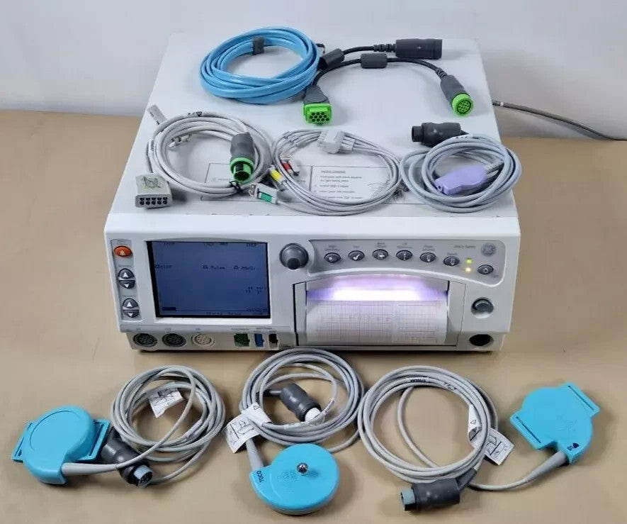 GE corometrics 259CX fetal maternal patient monitor ECG EKG US TOCO transducer0