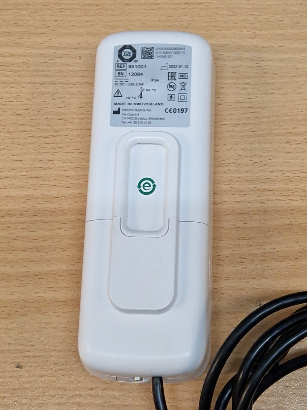 hamilton ref: 951001 IntelliCuff  automated cuff pressure controller4