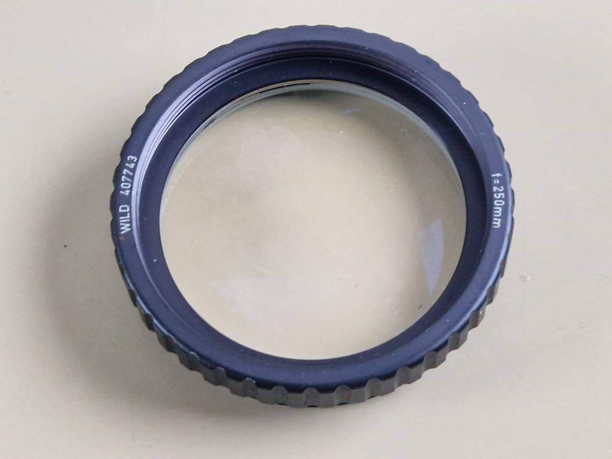 leica heerbrugg wild 407743 f=250mm microscope lens objective2