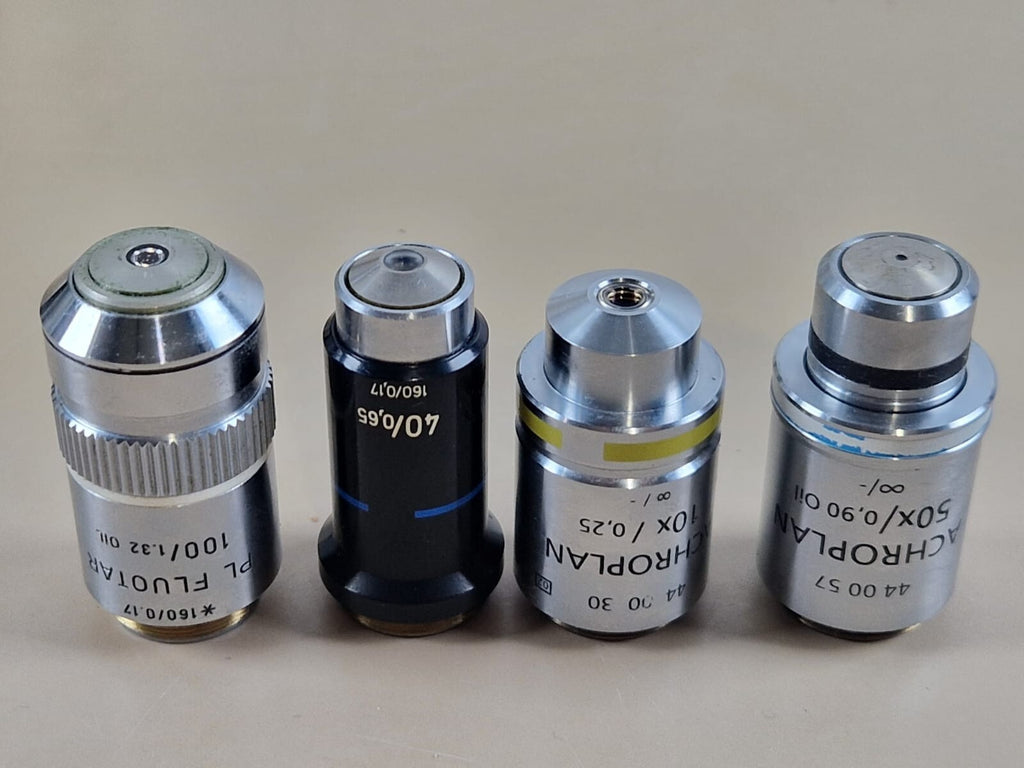 microscope zeiss axiolab E re with 4 objective achroplan16