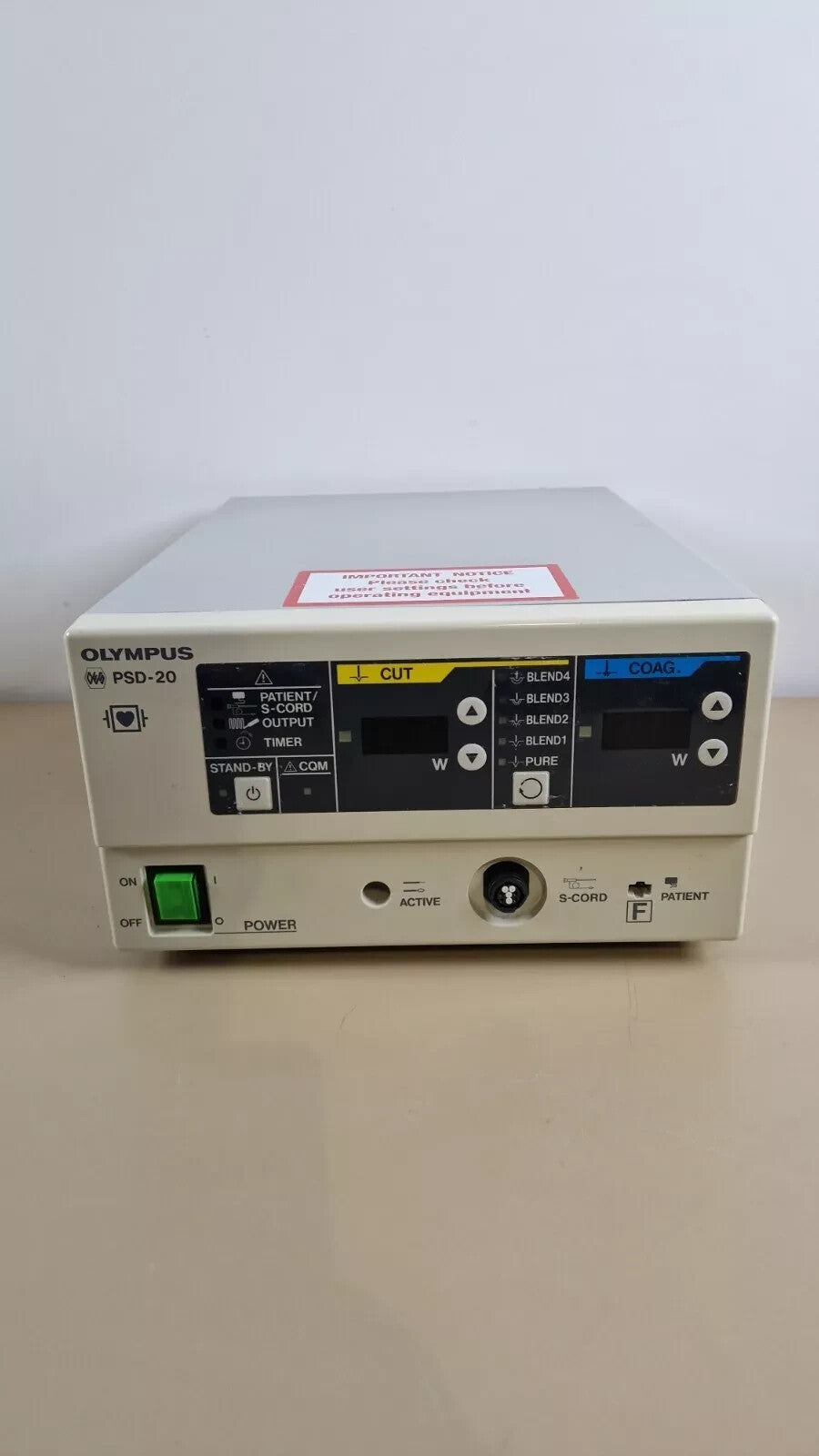 olympus PSD 20 electrosurgical generator surgical coagulation coag + footswitch2