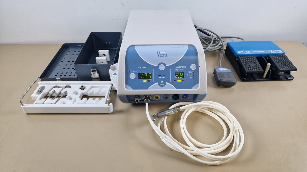 MORIA evolution 3 microkeratome console with CB 19303 turbine motor + footswitch17