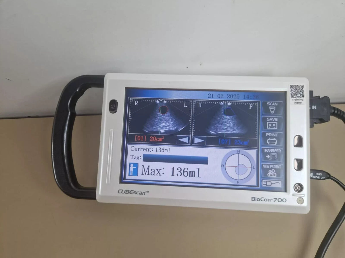 CUBESCAN bioscan 700 ultrasound bladder scanner   touch screen   in calibration3