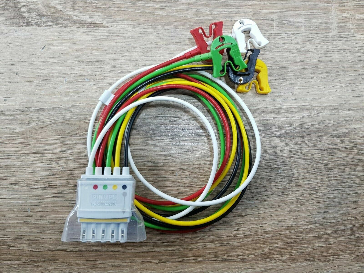 philips intelliVue TRx 4851A transmitter with 5 Lead ECG cable patient monitor2