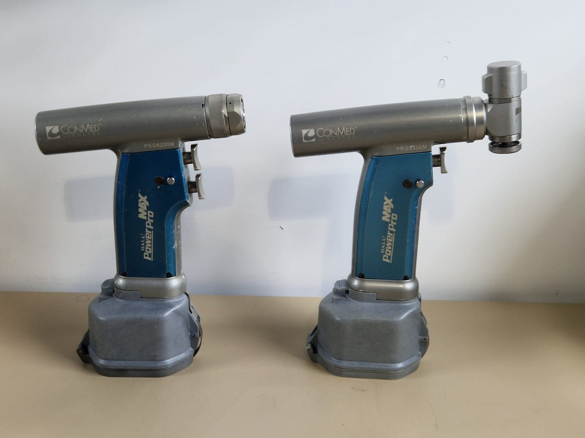 conmed hall power pro max handpiece drill reamer AO saw kwire battery charger10