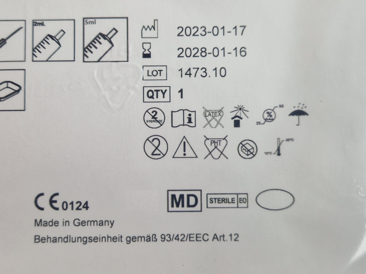 5x pajunk basic kit for spinal anaesthesia 071151-9991