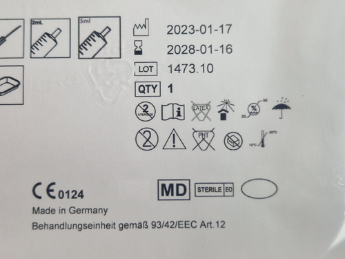 5x pajunk basic kit for spinal anaesthesia 071151-9991