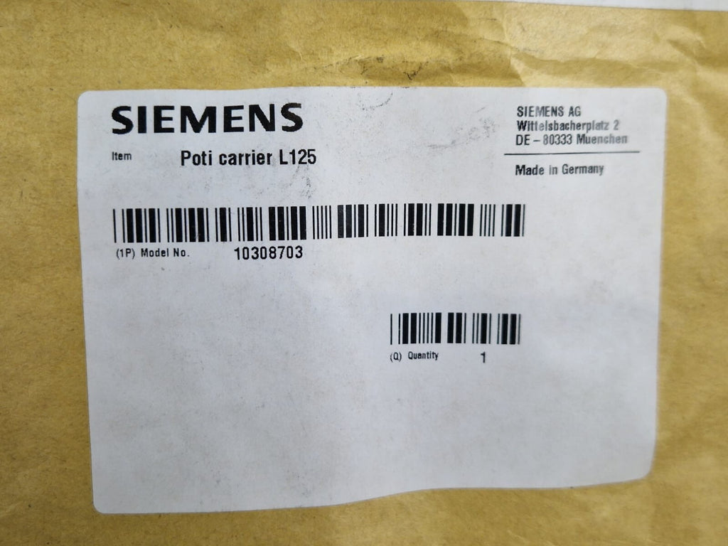 siemens oncor linac poti carrier L125 model no:103087031