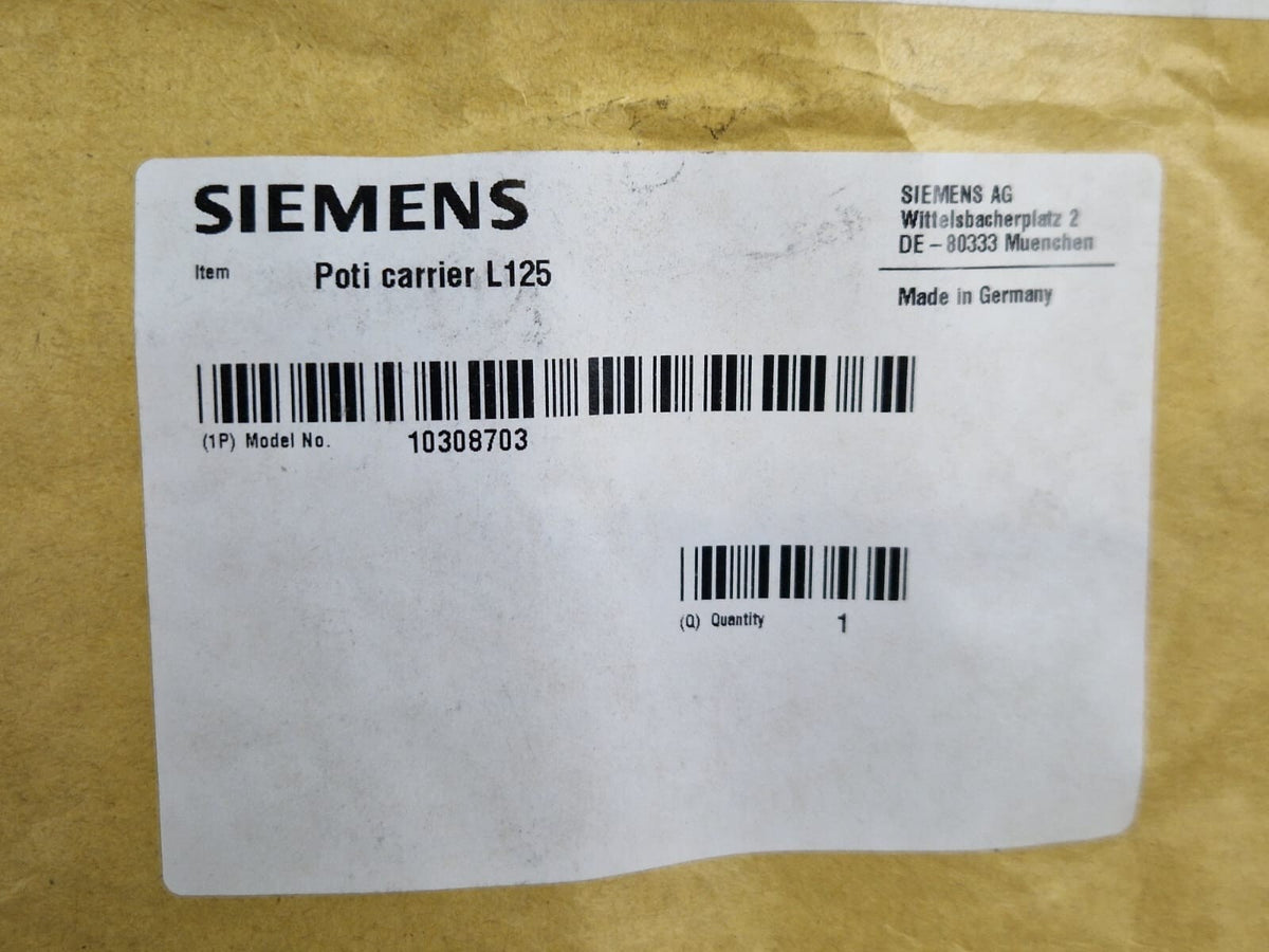 siemens oncor linac poti carrier L125 model no:103087031