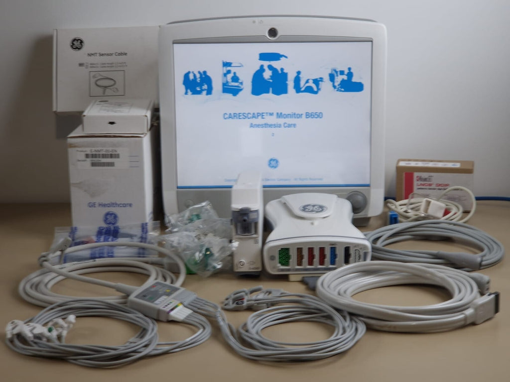 ge carescape B650 anaesthesia patient monitor with E sCAiO gas   E NMT module GE1