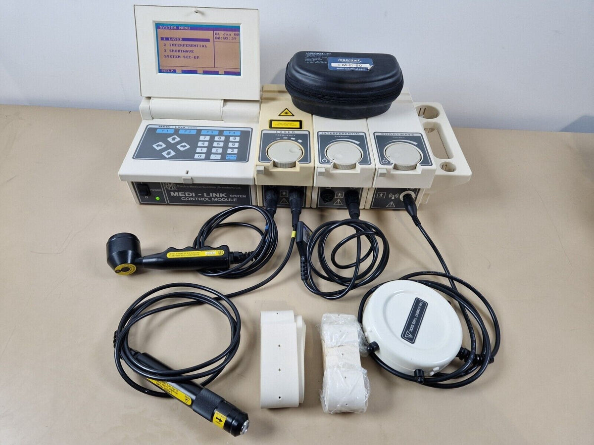 ems medi link module with laser + interferential + shortwave ultrasound therapy0