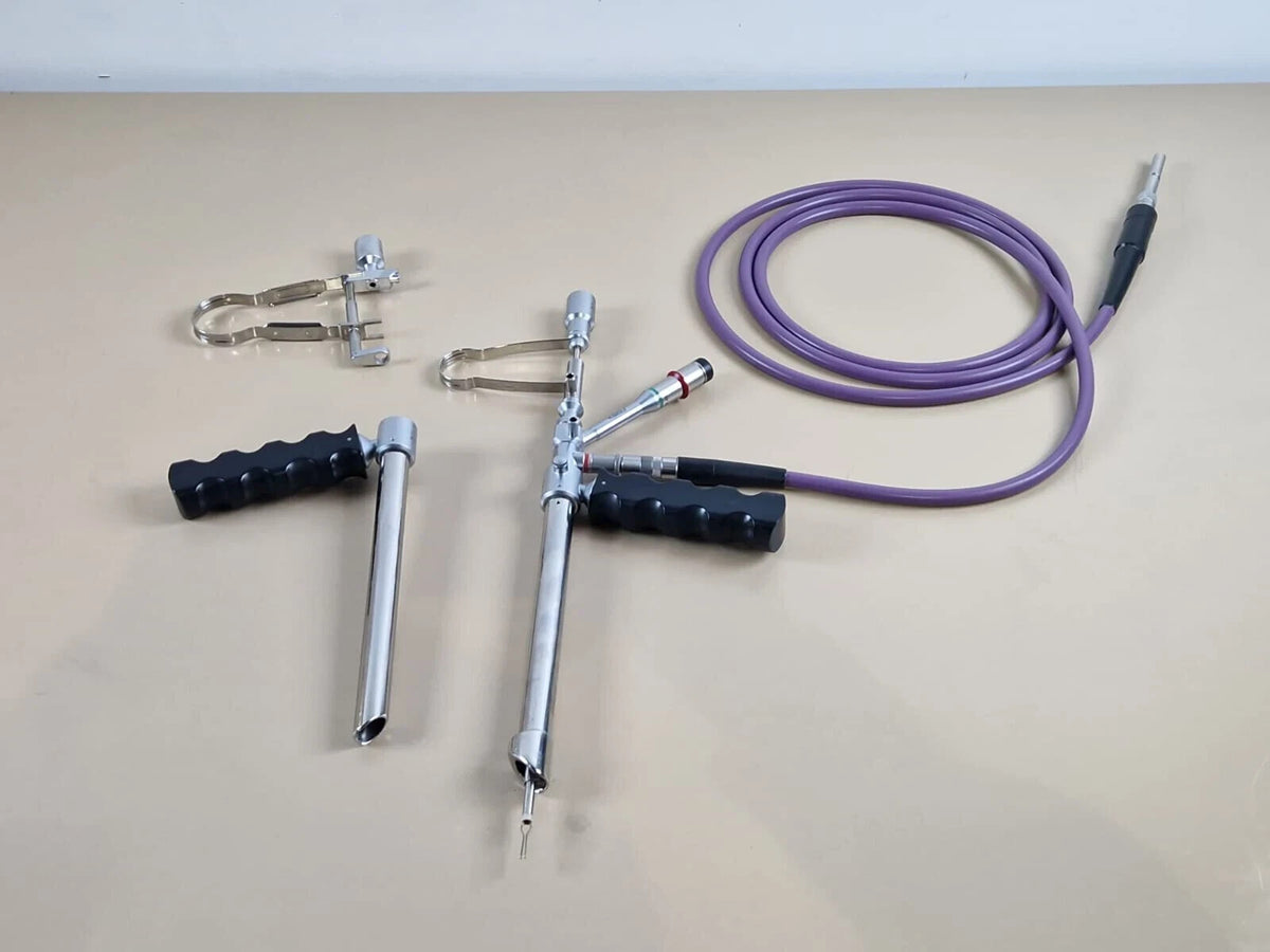 r wolf panaview 10 ° rigidscope telescope + coagulation forceps + sigmoidoscope0