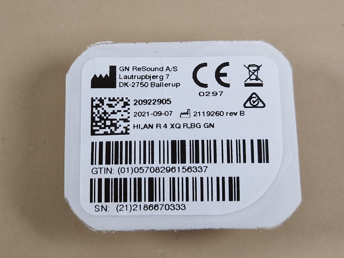 amplifon hearing aid ampli energy model: R4 XQ R SN: 2119260 rev B2
