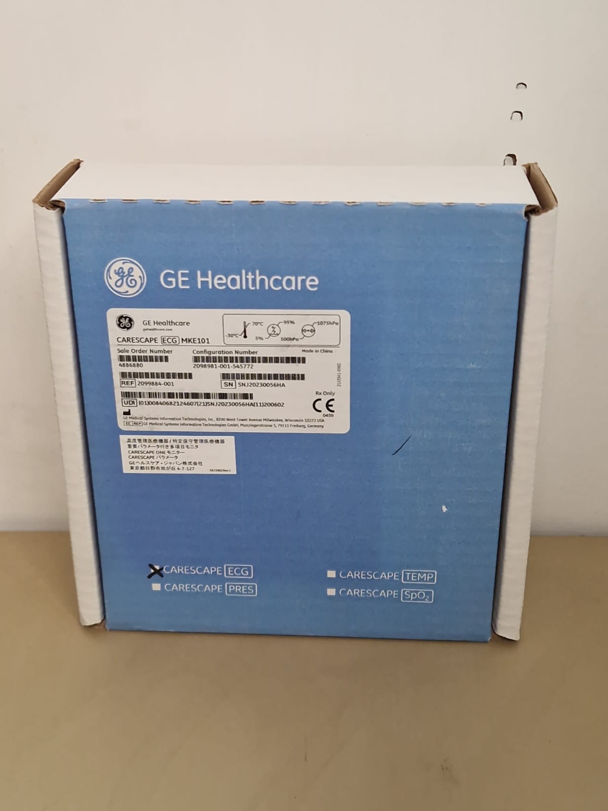 GE MKE101 ECG cable 2099884 001 temperature temp monitoring cable module1