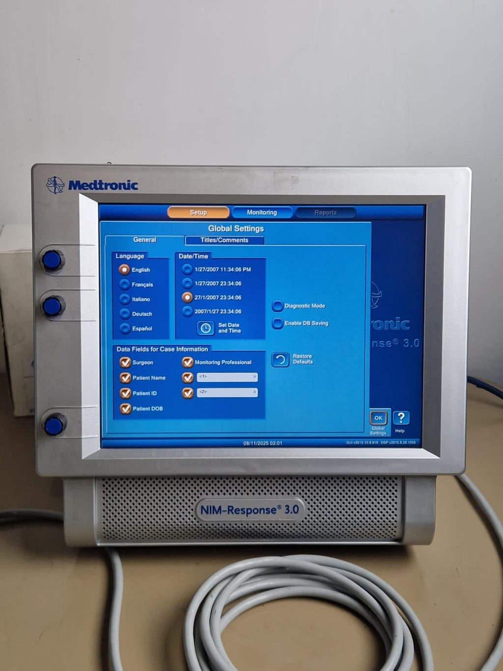 medtronic nim response 3.0 neuromonitoring system 4 channel neuro module monitor4