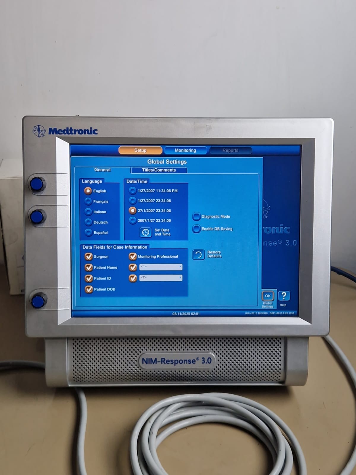 medtronic nim response 3.0 neuromonitoring system 4 channel neuro module monitor4
