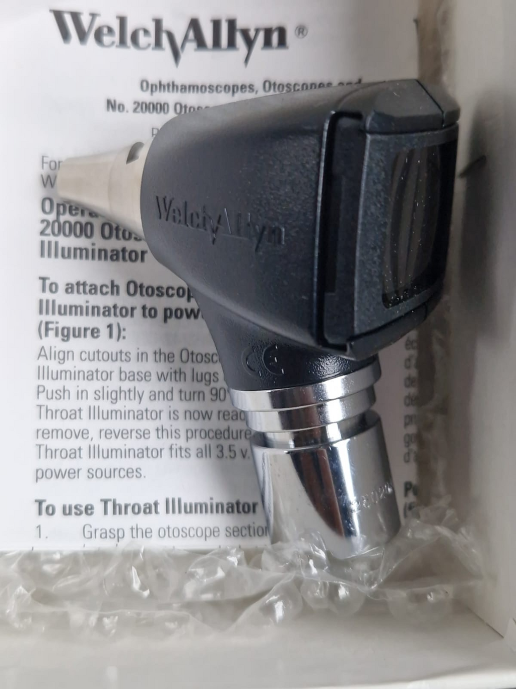 welch allyn ophthalmoscope 11720 with welch allyn 25020 diagnostic otoscope head4