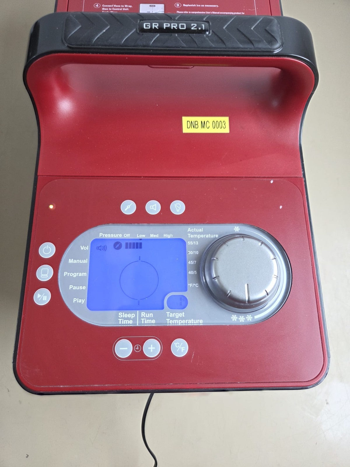 game ready gr pro 2.1 cold ice therapy control unit module13