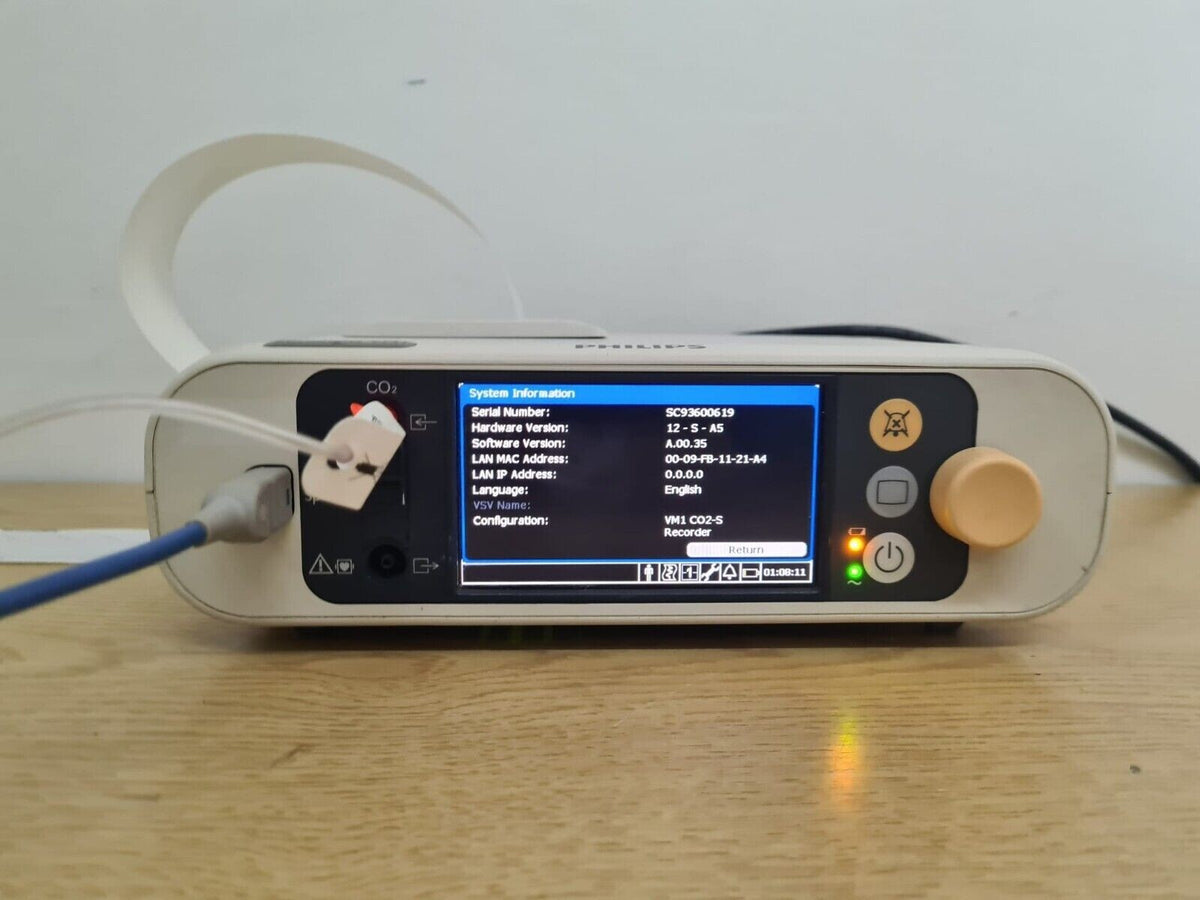 philips 863266 microstream CO2 - capnography + SpO2 patient monitor with printer3