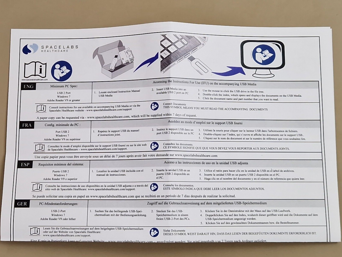 spacelabs eclipse Mini ECG 30 days recorder holter ref: MDL 989006