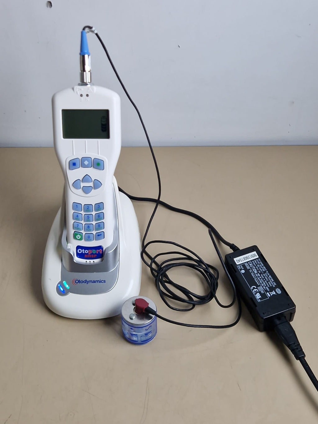 otodynamics NHSP otoport oae with docking station + probe cable + ear probe tip15