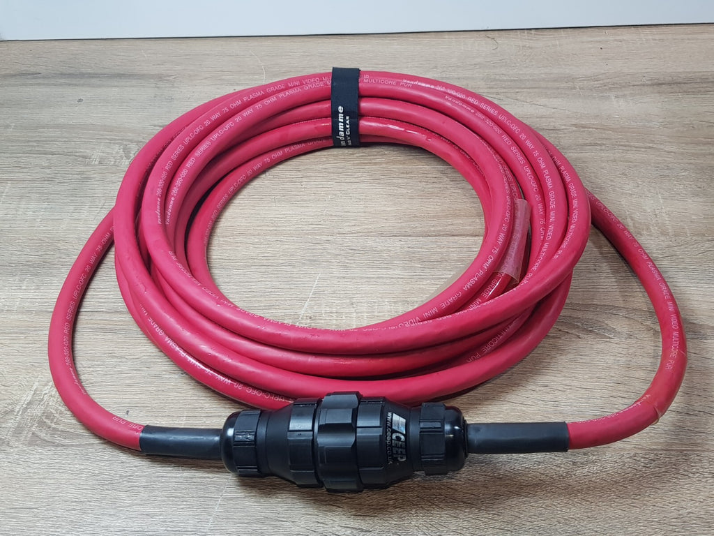 van damme 268 320 020 red series plasma grade mini coaxial 20 way 10 meter cable6