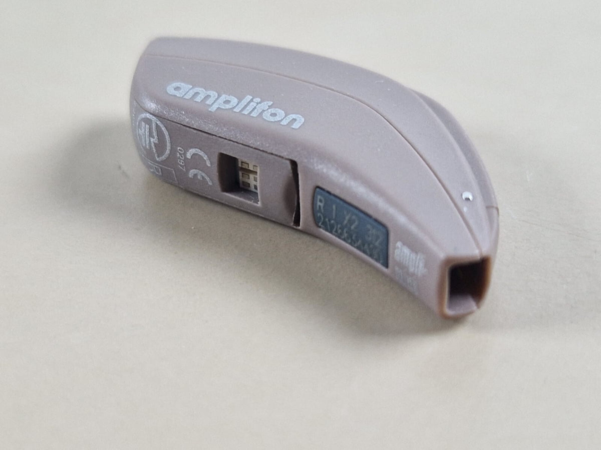 amplifon hearing aid ampli mini model: R1 X2 312 sn: 21266344905