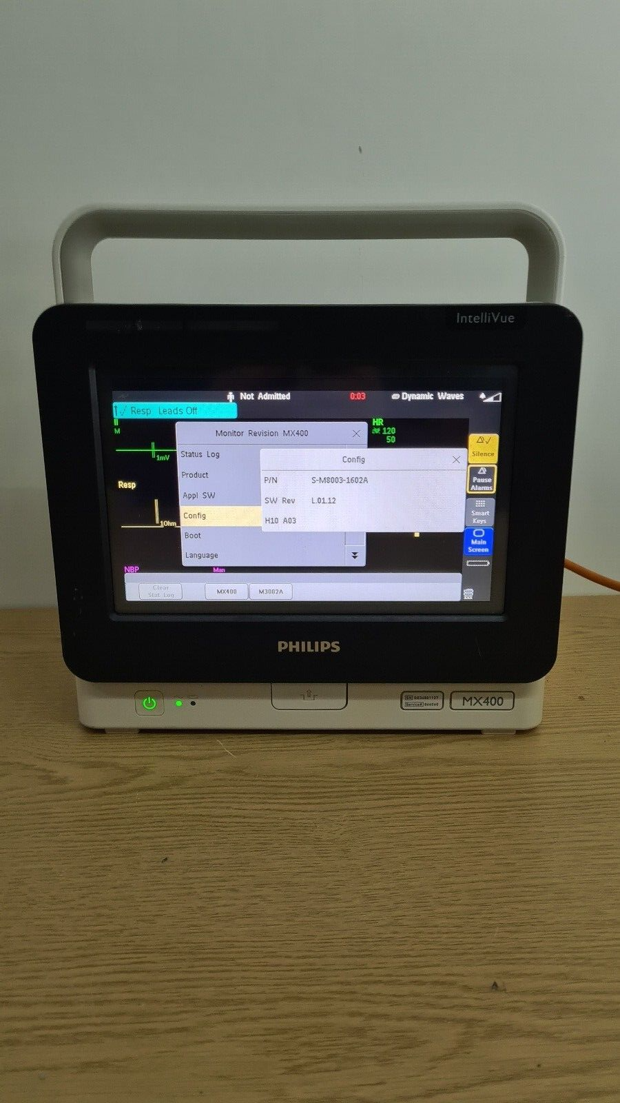 philips intellivue MX400 patient monitor + X2 parameter with  M3015A CO2 module3