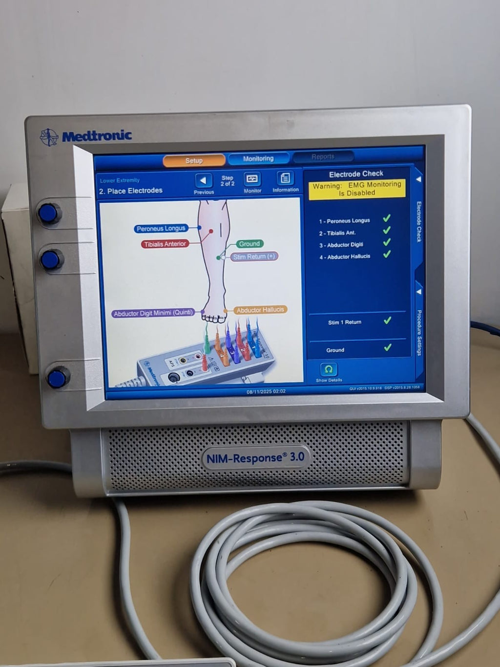 medtronic nim response 3.0 neuromonitoring system 4 channel neuro module monitor8