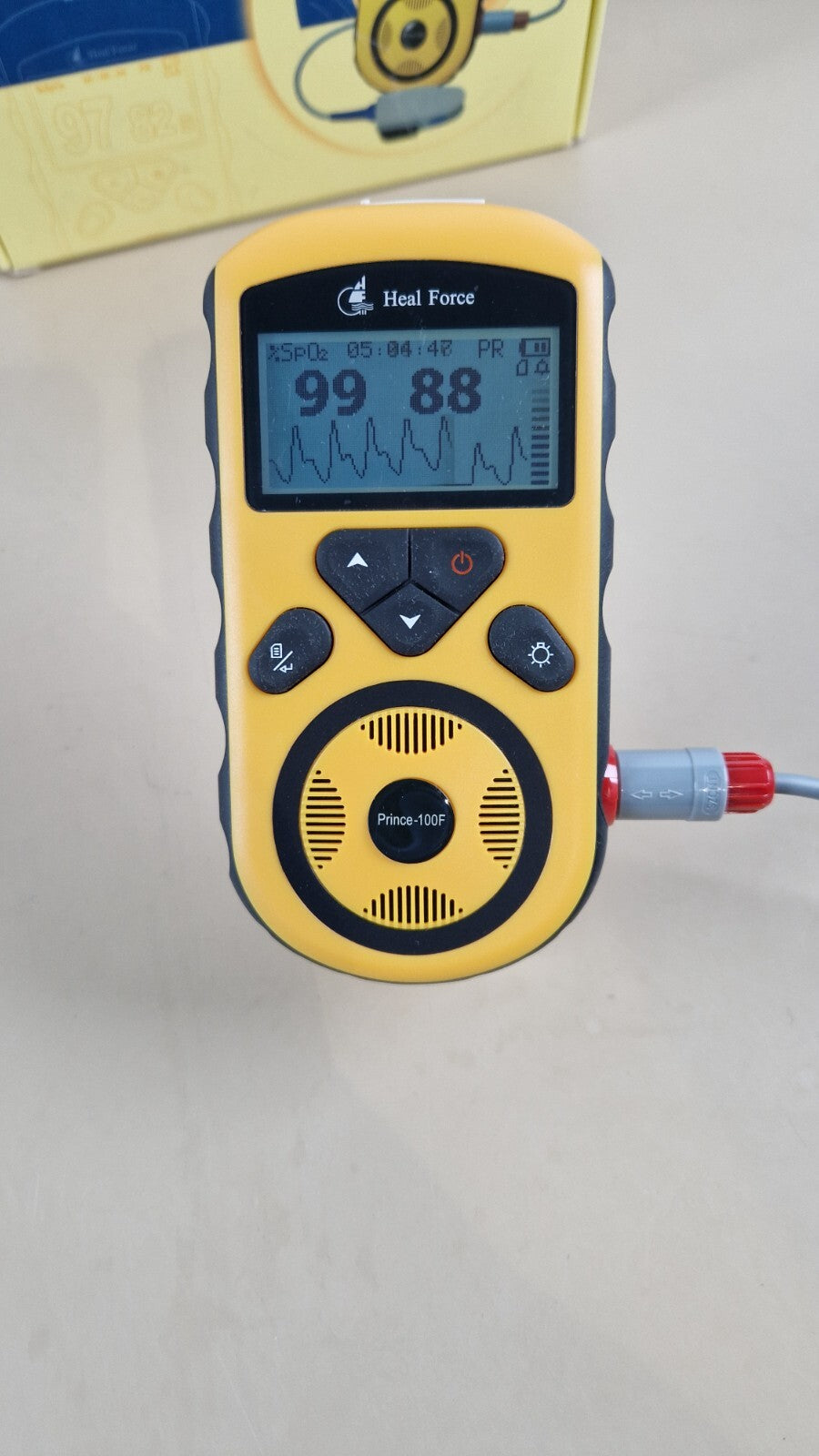 heal force SpO2 patient monitor pulse oximeter handheld with finger probe2