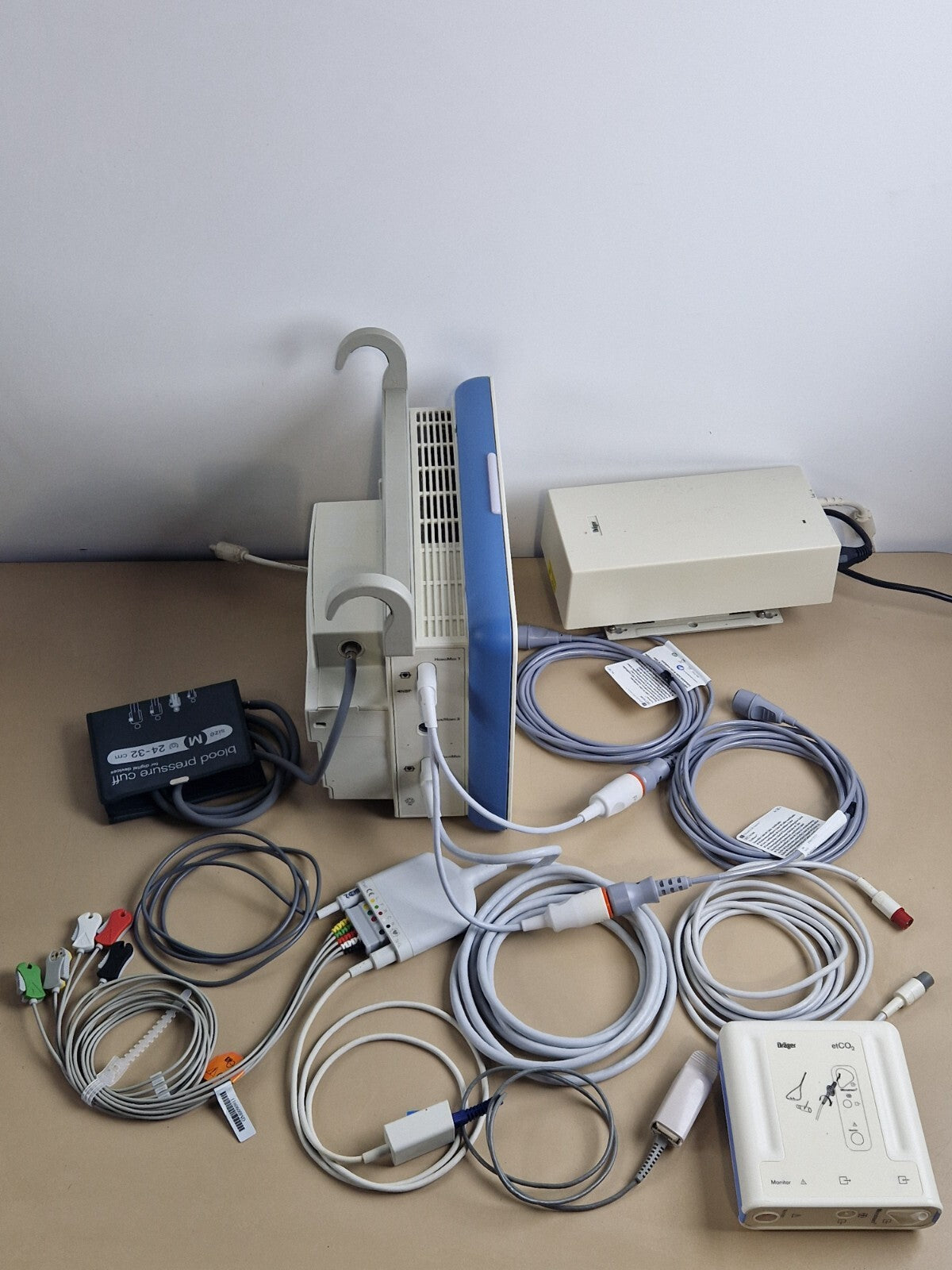 drager delta infinity patient monitor + CO2 ECG SpO2 NIBP Temp IBP cable set2