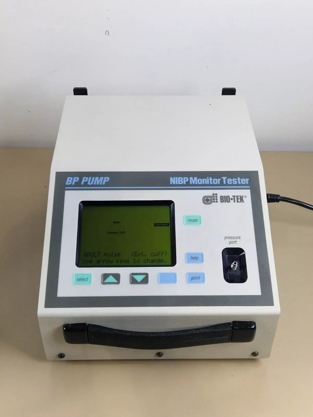 biotek bp pump nibp simulator monitor tester with ECG simulation mode1