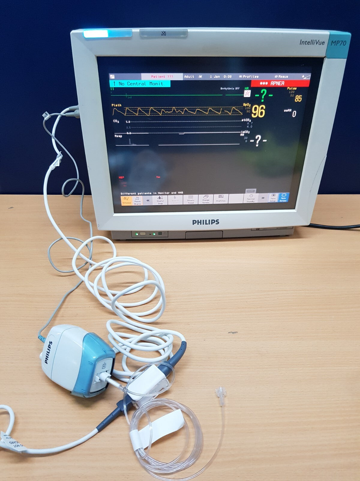 Philips MP70 Patient Monitor M3001A and CO2 GAS module ECG SpO2 NIBP IBP6