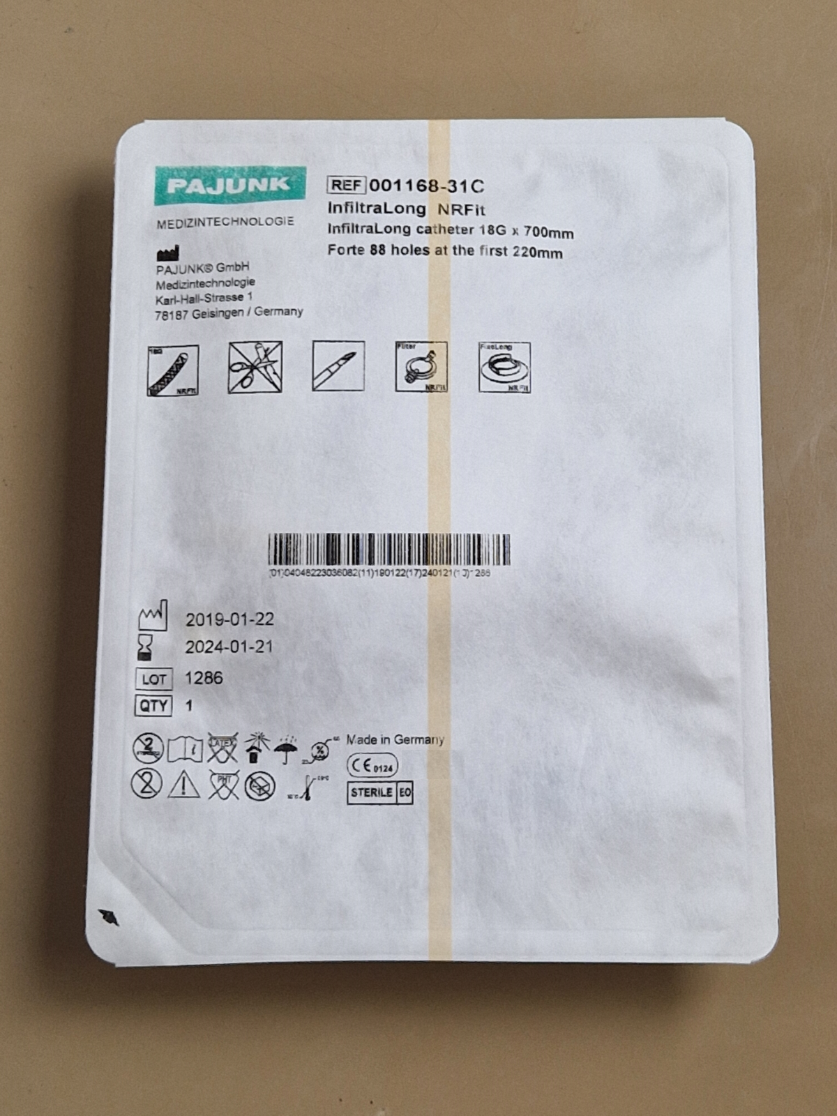 10x pajunk infiltra long NRFIT 18G x 700mm ref 001168-31C1