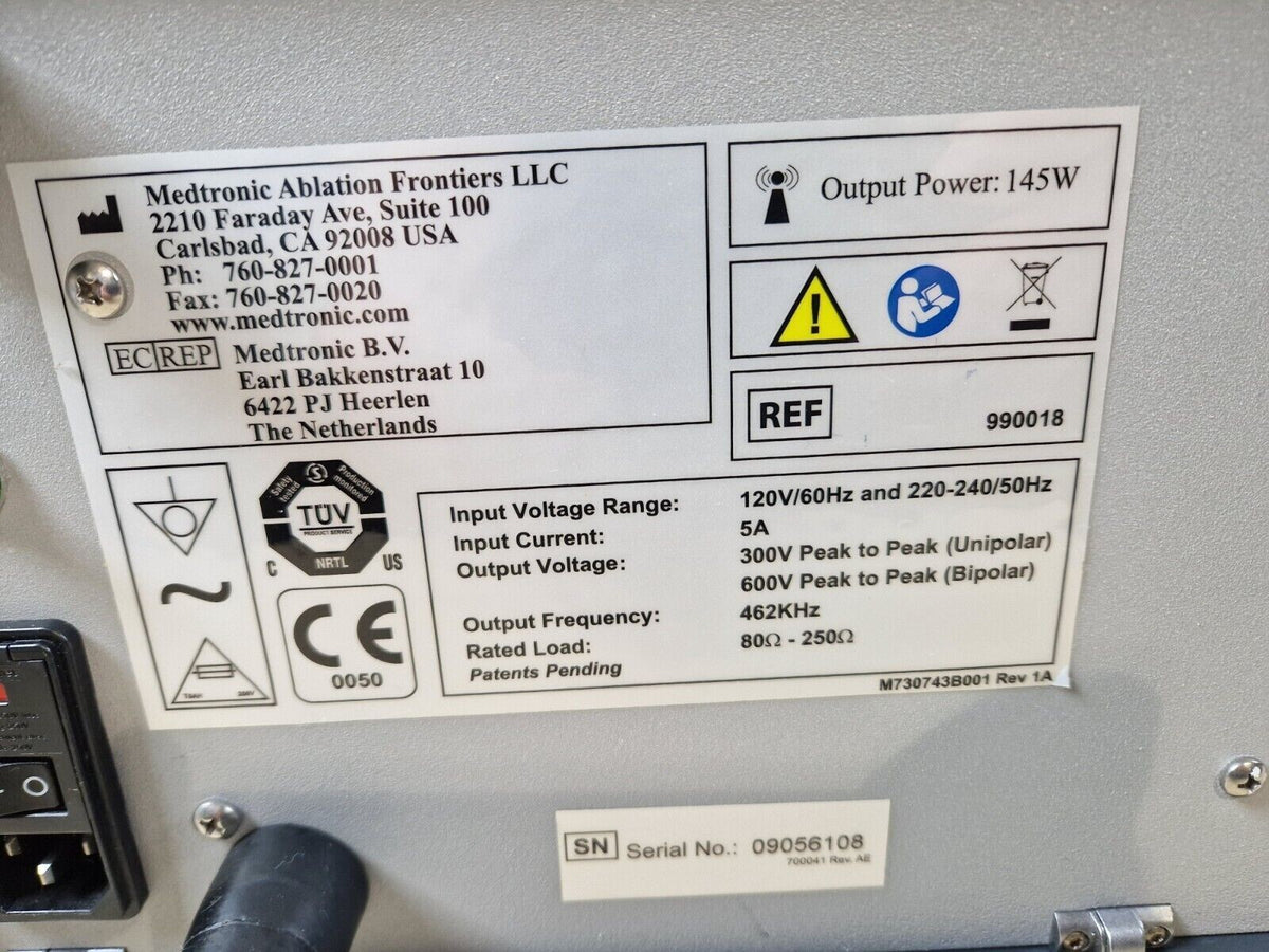 medtronic genius channel RF generator ref:990018 600V bipolar 300V unipolar7