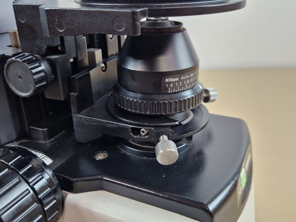 nikon eclipse 80i Epi illumination fluorescen microscope + plan fluor objective11